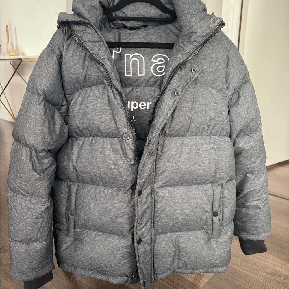Women’s Gray Puffer Jacket - Picture 1 of 6